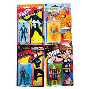 Hasbro Marvel Legends Series 3.75-inch Retro Set of 4 New